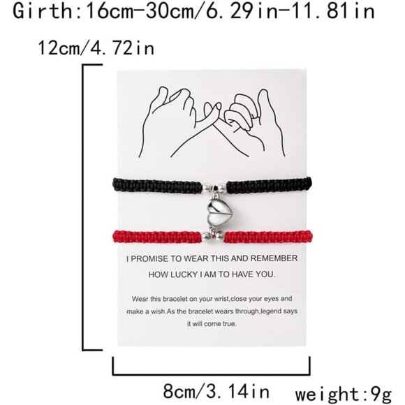 Lightweight Handmade Braided Couple Bracelets – Perfect for Love and Friendship - Picture 2 of 4